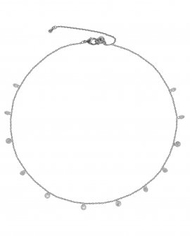Чокер-цепочка с подвесками цирконами S