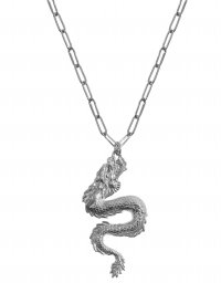 Цепь с кулоном DRAGON Silver