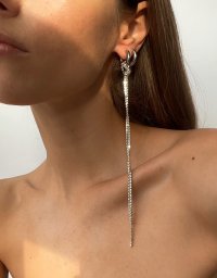 Серьги-кольца HOOP Crystall S